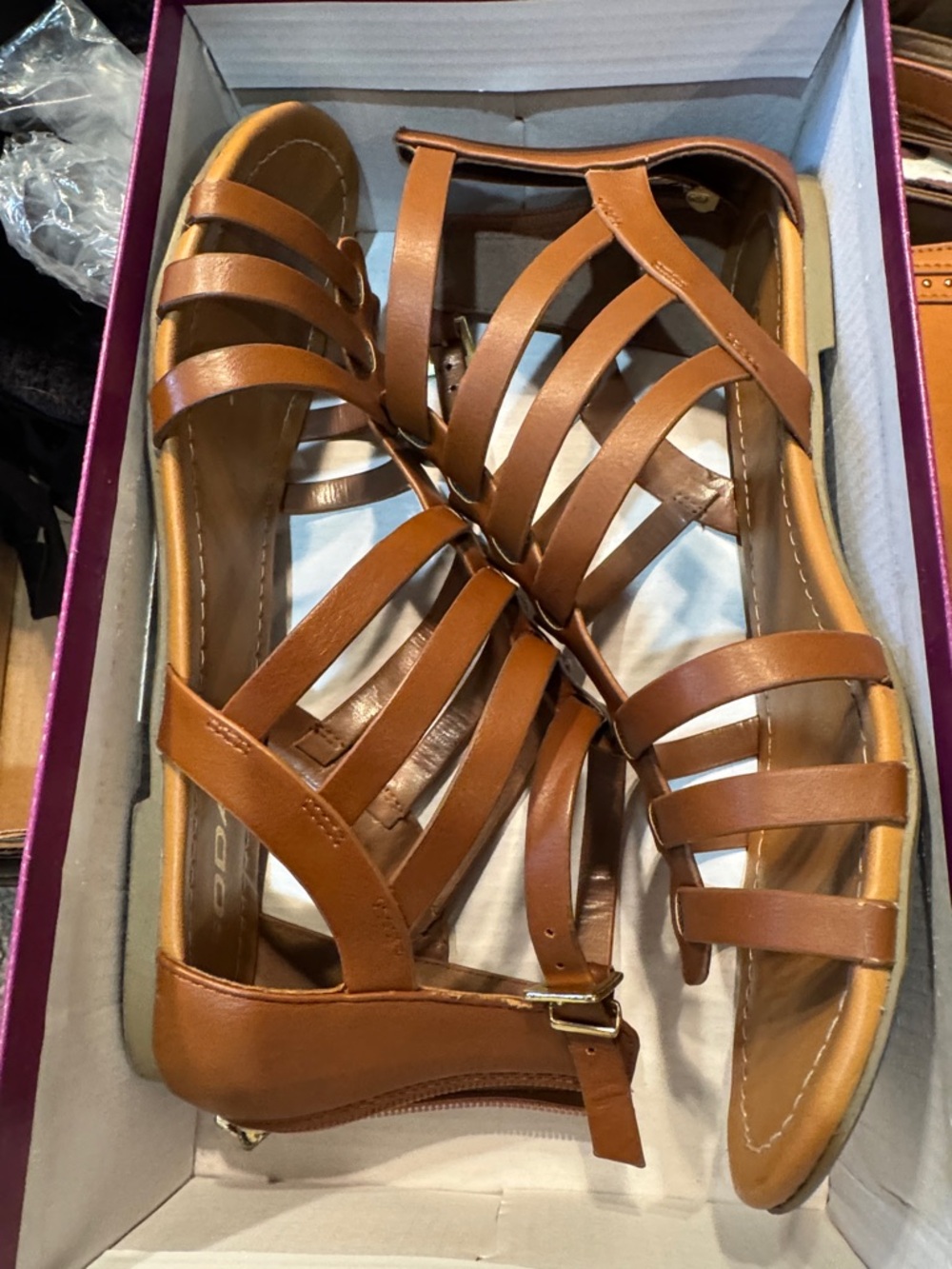 Soda Women's Multi-Strap Gladiator Sandals - Brown